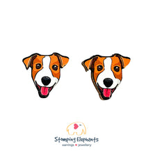 Load image into Gallery viewer, Jack Russell Head Earrings (Large)
