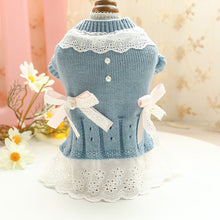 Load image into Gallery viewer, Chloe Knit Dress - Blue