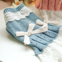 Load image into Gallery viewer, Chloe Knit Dress - Blue