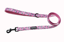 Load image into Gallery viewer, *BUNDLE at 40% off* Reversible Dog Harness – Pink Llama set + Leash