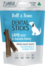 Load image into Gallery viewer, Lamb, Mint and Manuka Honey Dental Sticks