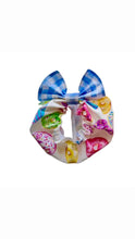 Load image into Gallery viewer, Donut Snood with Blue Bow