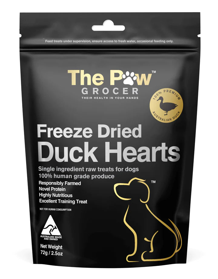 Black Label Freeze Dried Duck Hearts