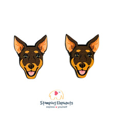 Load image into Gallery viewer, Brown Kelpie Head Earrings (2XL)
