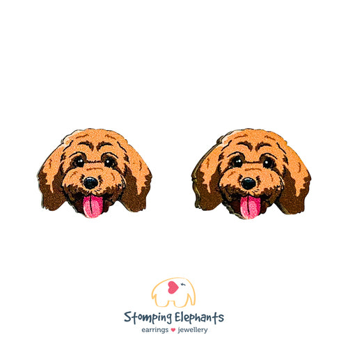 Cavoodle Head Earrings (Large)