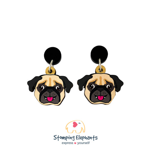 The Pug Face Earrings