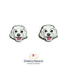 Load image into Gallery viewer, Shih Tzu Head Earrings (Medium)

