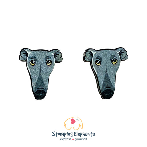 Greyhound Head Earrings (XL)