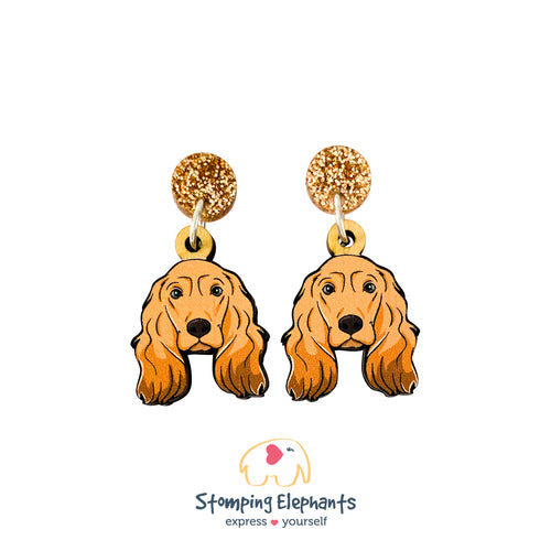 The Cocker Spaniel Face Earrings