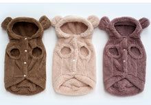 Load image into Gallery viewer, Teddy Bear Hoodie - Mocha

