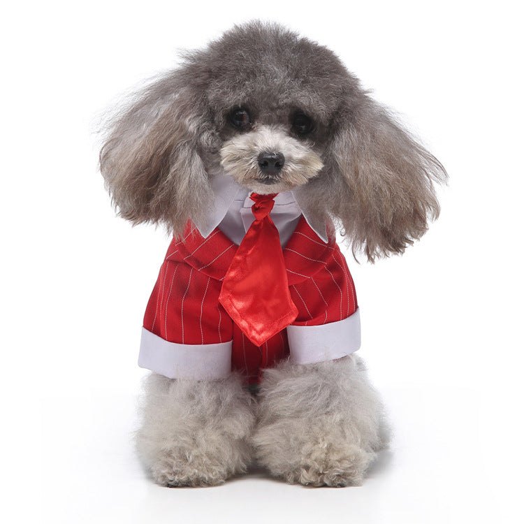 Smart Red Tuxedo with tie