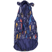 Load image into Gallery viewer, DOG RAINCOAT: Lightning Storm
