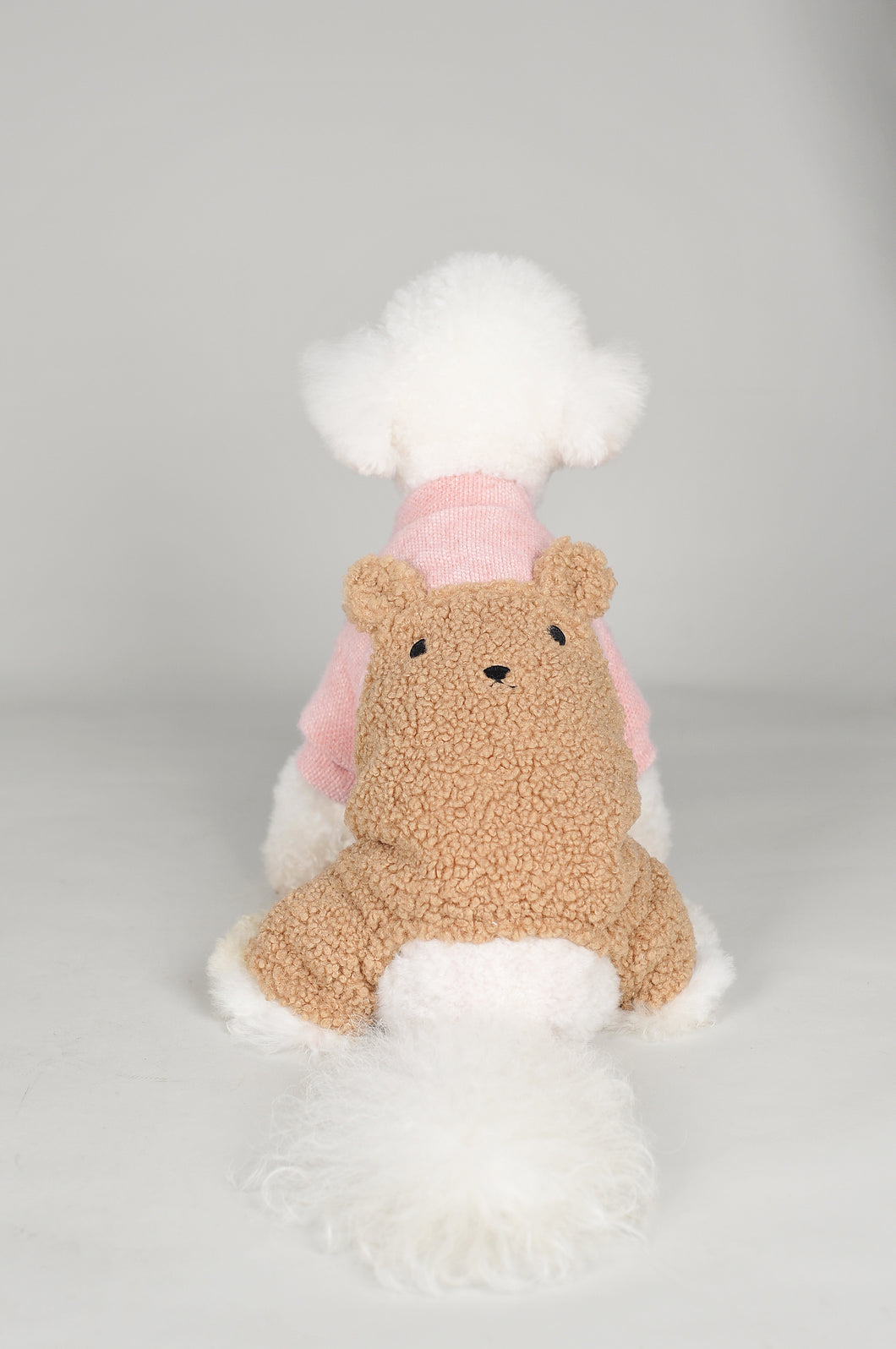 Teddy Jumpsuit - Caramel Pink