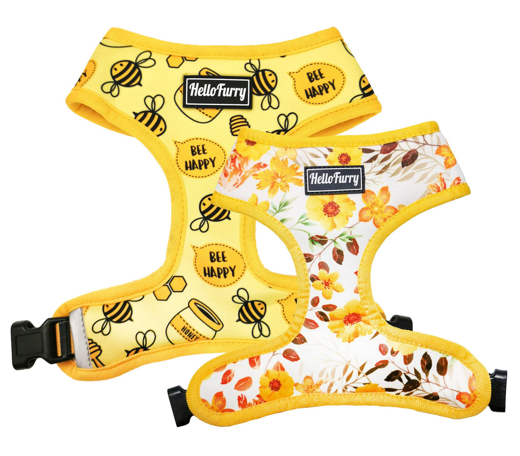 Reversible Dog Harness – Bee Happy