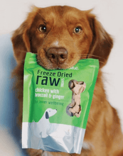Load image into Gallery viewer, Freeze Dried Raw Dog Treats: Chicken with Broccoli and Ginger 100g
