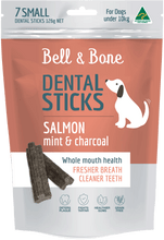 Load image into Gallery viewer, Salmon, Mint and Charcoal Dental Sticks
