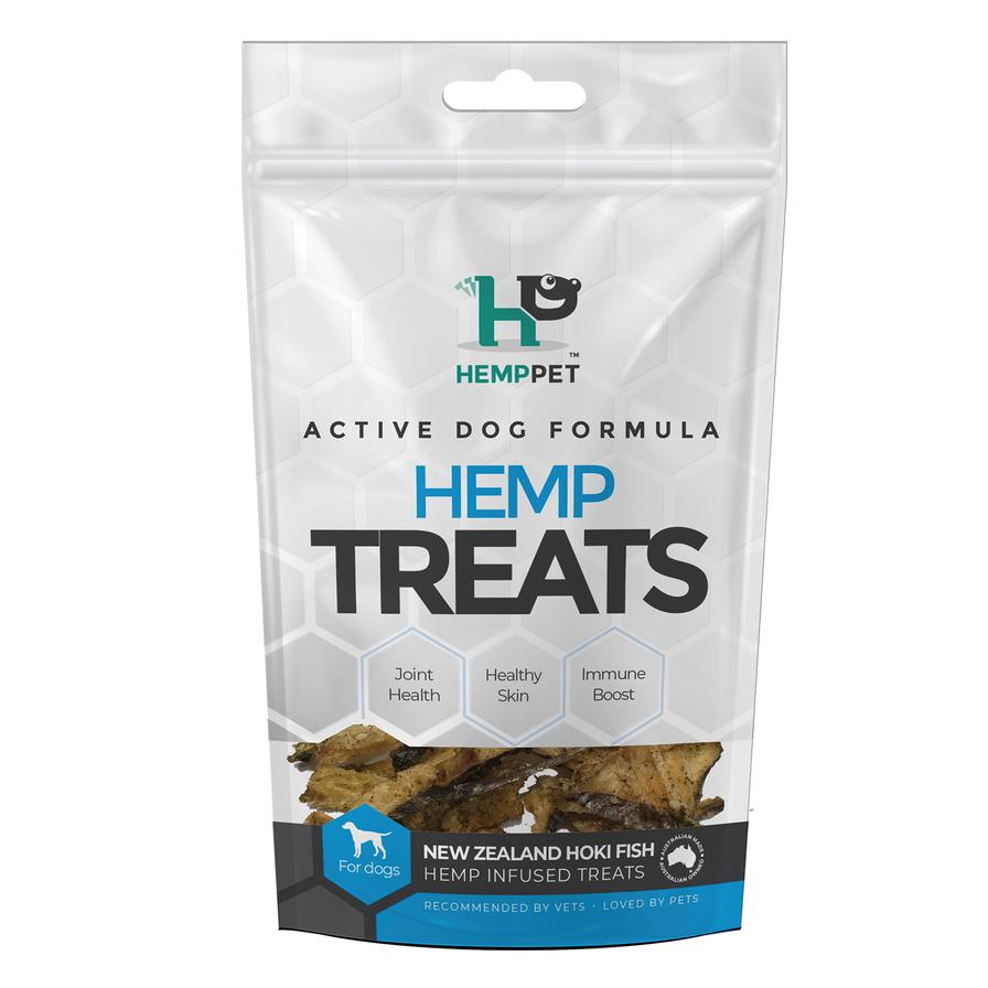 New Zealand Hoki Fish Hemp infused treats for Dogs 70g