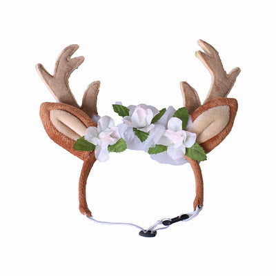 Christmas Antlers with Flowers