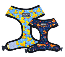Load image into Gallery viewer, *NEW* REVERSIBLE DOG HARNESS – Rubber Duck + Fox
