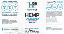 Load image into Gallery viewer, Hemp Oil Blend with Hoki Fish and MCT Oil for Dogs 100ml
