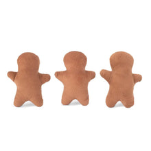 Load image into Gallery viewer, Zippy Paws Miniz Squeaker Dog Toys - 3-Pack - Gingerbread Men
