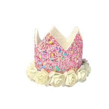 Load image into Gallery viewer, Pink Glitter Crown
