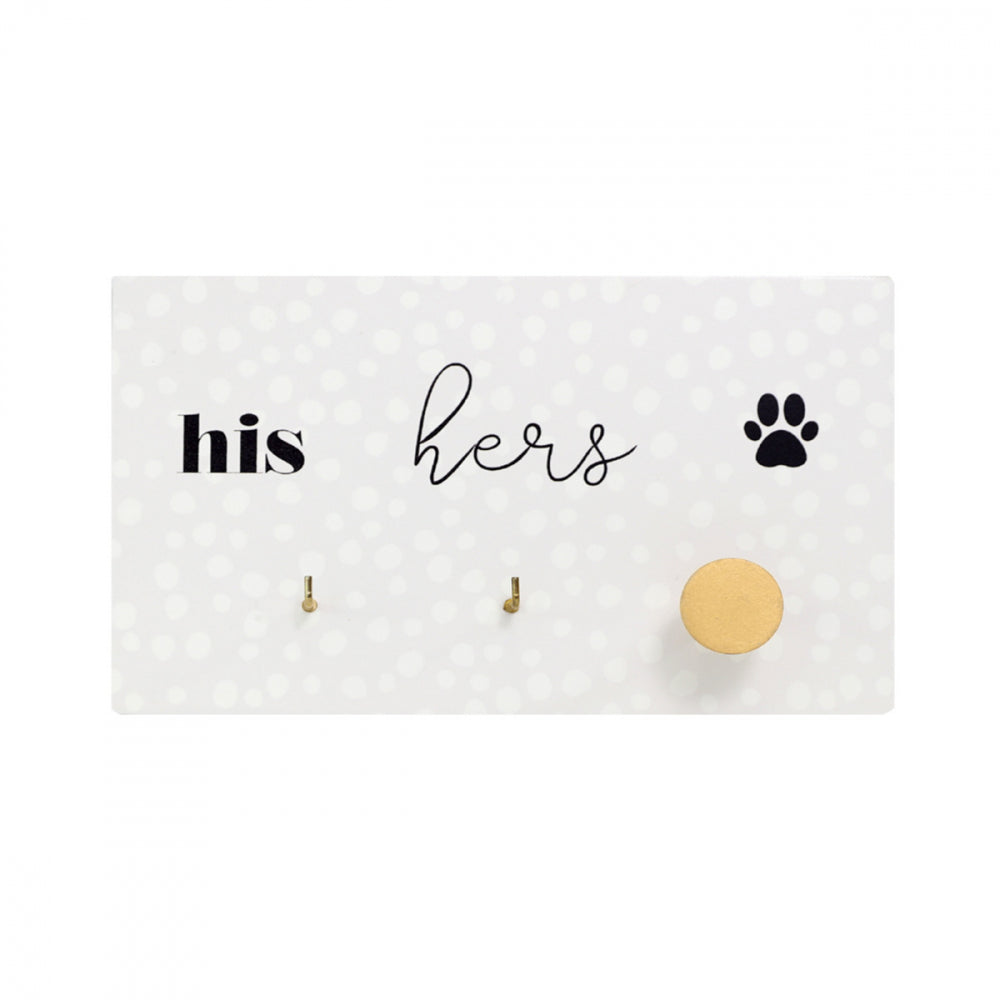Playful Pets His & Hers Lead & Key Hanger