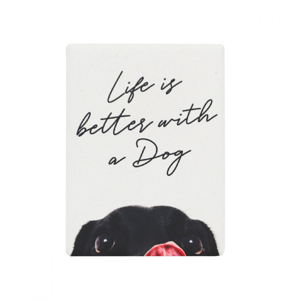 Playful Pets Life Ceramic Magnet